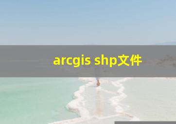 arcgis shp文件